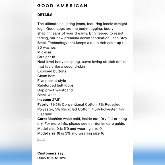 NWT Good American Jeans - Picture 5 of 6